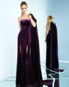 Ieena For Mac Duggal - 25646i Strapless Sheath With High Halter Cape