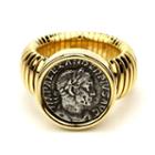 Ben-amun - Roman Coin Gold Coin Ring