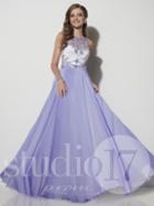 Studio 17 - Gorgeous Long Chiffon Dress 12616
