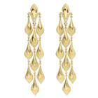 Ben-amun - Helen Of Troy Gold Dewdrop Tassel Clip On Earrings