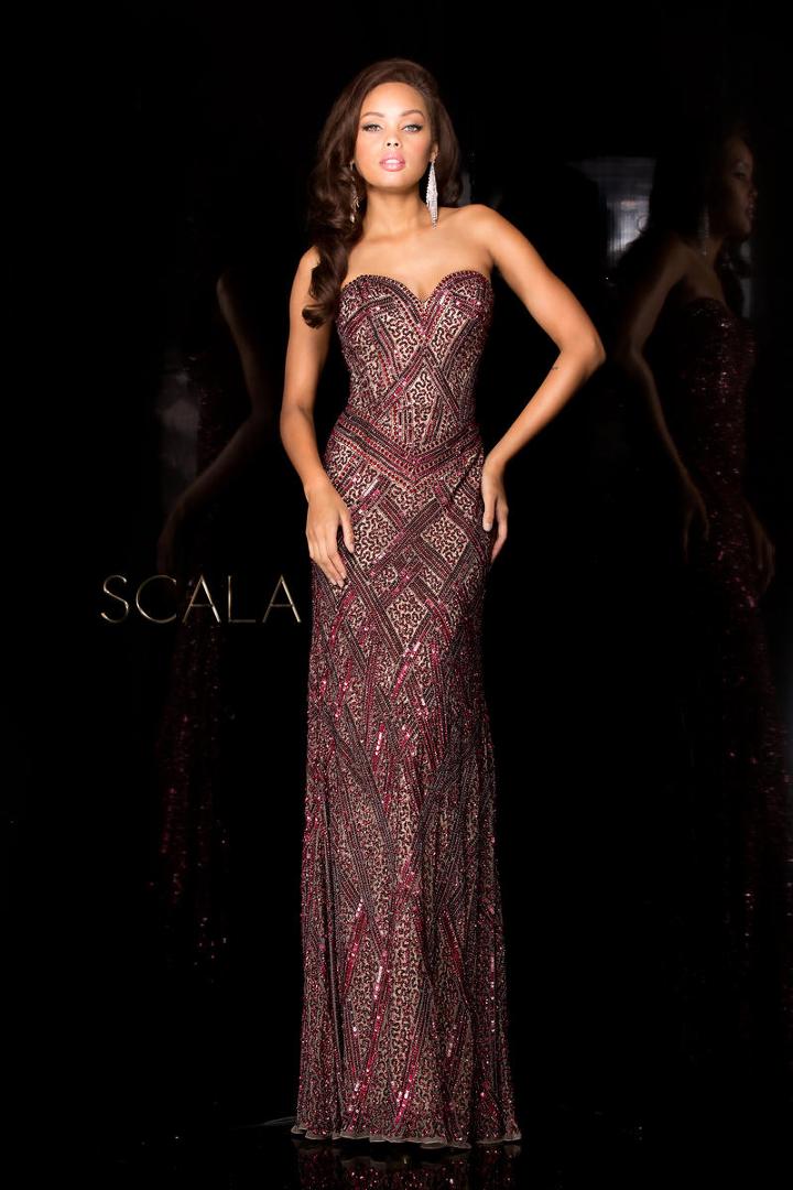 Scala - 48658 Dress In Lead Port