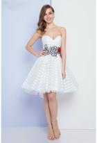 Terani Evening - 1721h4537 Sweetheart High Low A-line Dress