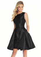 Ashley Lauren - 4057 Mikado Cocktail Dress With Overskirt