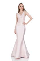 Terani Couture - Elegant Beaded V-neck Polyester Fit And Flare Dress 1611e0182a