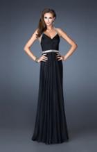La Femme - 18476 Dazzling Halter Style Cutout Back Evening Dress