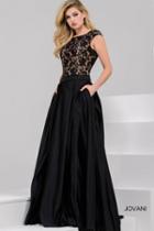 Jovani - Stunning Evening Gown In Lace Bodice 36571