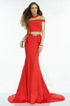 Alyce Paris Claudine - Long Prom Dress With Sheer Cut Outs 2527