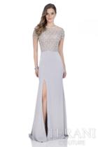 Terani Evening - Mermaid Gown With Jeweled Illusion Neckline 1611m0608