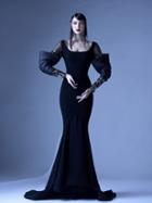 Mnm Couture - G0957 Fitted Scoop Trumpet Evening Gown