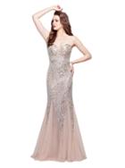 Primavera Couture - 3069 Strapless Sweetheart Sequined Gown