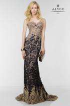 Alyce Paris - 6597 Prom Dress In Black Blush
