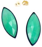 Nina Nguyen Jewelry - Moyen Marquise Black Oxidized Studs