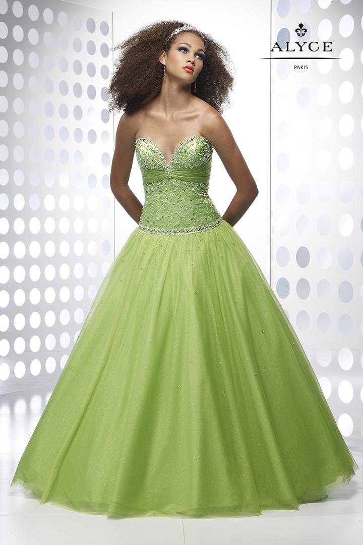 Alyce Paris - 9064 Dress In Apple Green