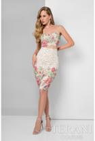 Terani Prom - Two Piece Sweetheart Floral Print Cocktail Dress 1711p2699