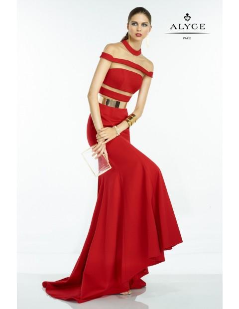 Alyce Paris Claudine - 2526 Dress In Red Silver