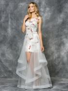 Colors Dress - 1652 Cap Sleeve High Low Evening Dress