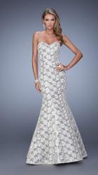 La Femme - 21537 Sweetheart Lace Mermaid Gown