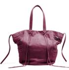 Linea Pelle - Harper Sliced Tote Bag In Crimson
