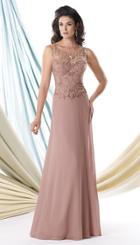 Montage By Mon Cheri - 114916 Long Dress In Mink