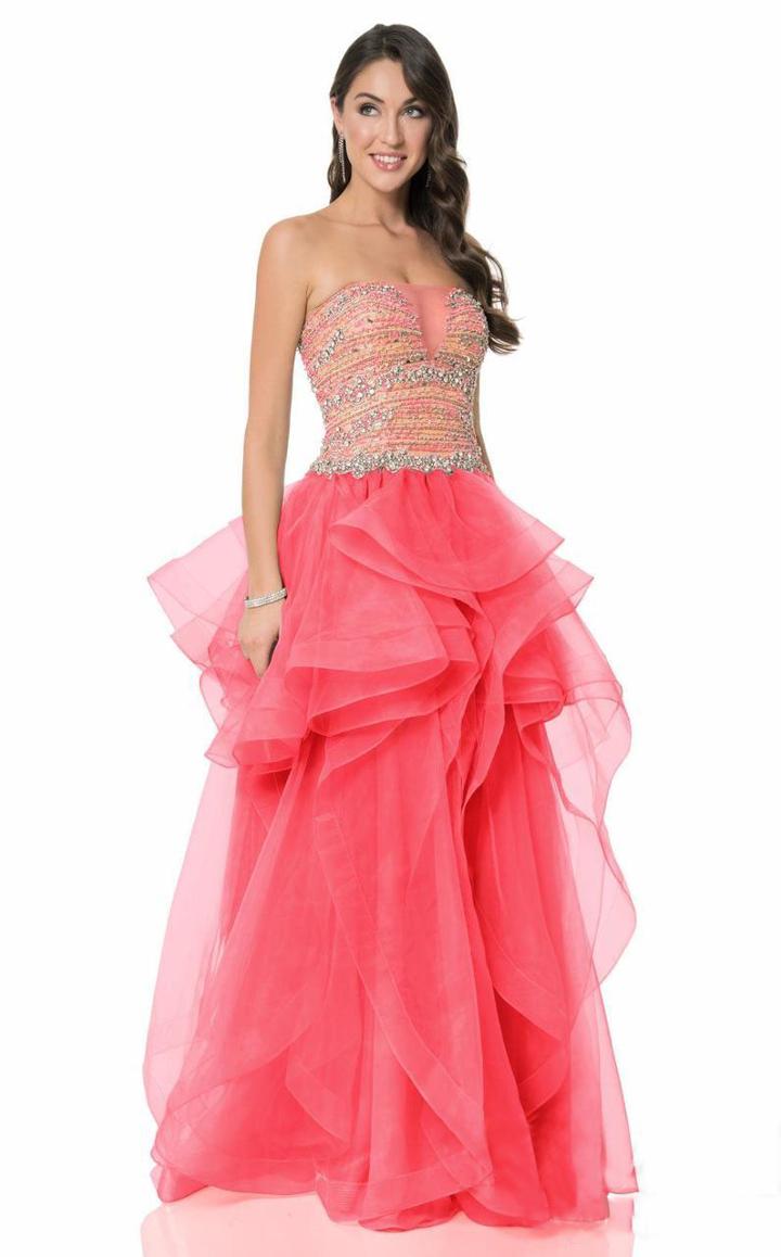 Terani Couture - Unique Beaded Sweetheart Tulle Ball Gown 1611p1120a