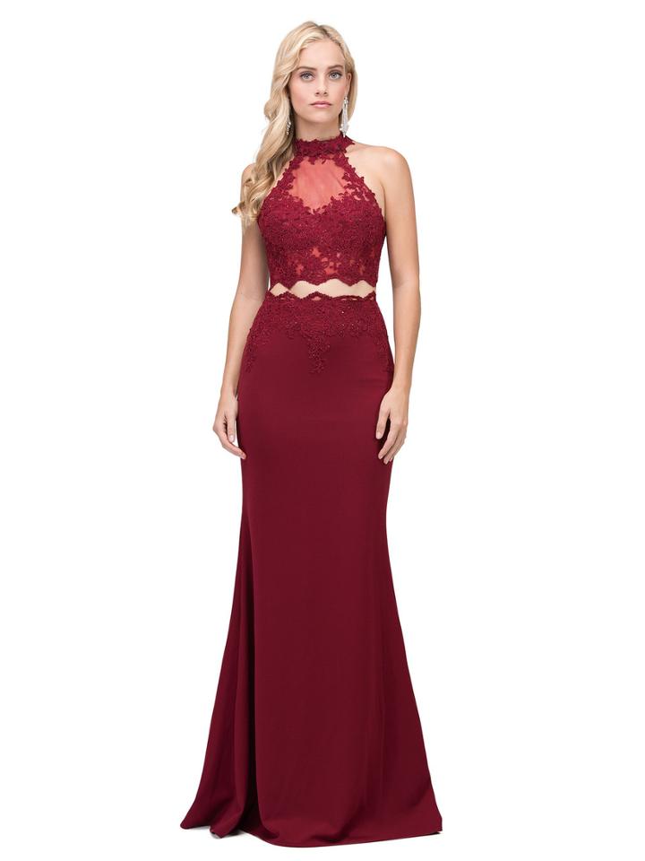 Dancing Queen - Beaded Lace Two Piece Sheath Dress