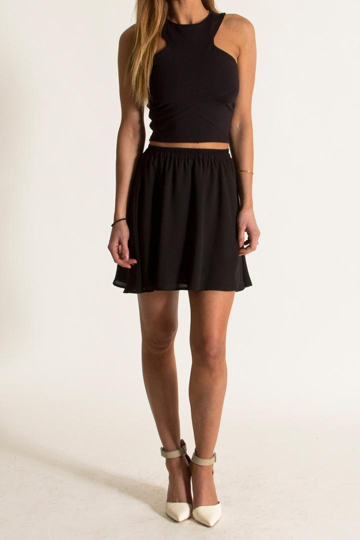 Donna Mizani - Mini Circle Skirt In Black