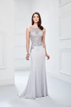 Montage By Mon Cheri - 218904 Embroidered Lace Bateau Evening Gown