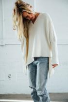 Joah Brown - Layer Me Pullover Sweater In Ivory