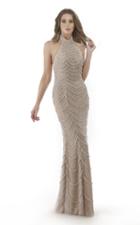 Morrell Maxie - 15753 Halter Neck Draped Evening Gown