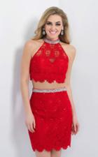 Intrigue - Two-piece Shimmering High Neck Dress 105