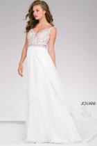Jovani - Embellished Chiffon Prom Dress 48813