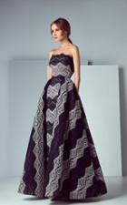 Saiid Kobeisy - 3197 Strapless Printed Scalloped Ballgown