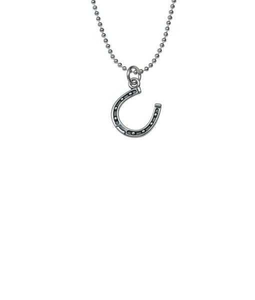 Femme Metale Jewelry - Petite Horseshoe Charm Necklace