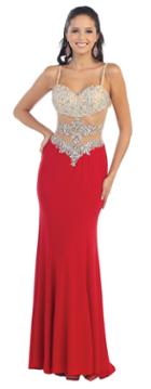 Shimmering Rhinestone Sweetheart A-line Gown