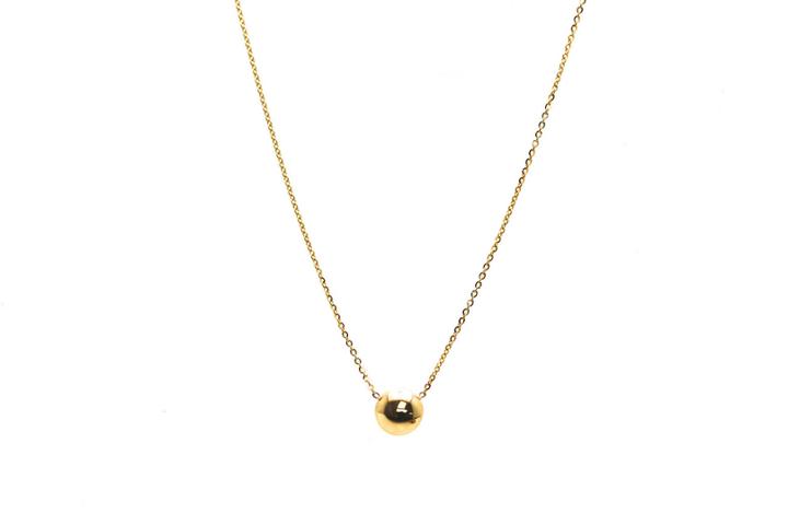 Tresor Collection - 18k Yellow Gold Lente Necklace With Diamond 3814267332
