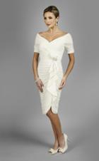Daymor Couture - Ribbon-accented Sheath Dress 331