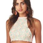 Montce Swim - Pastel Floral Halter Top