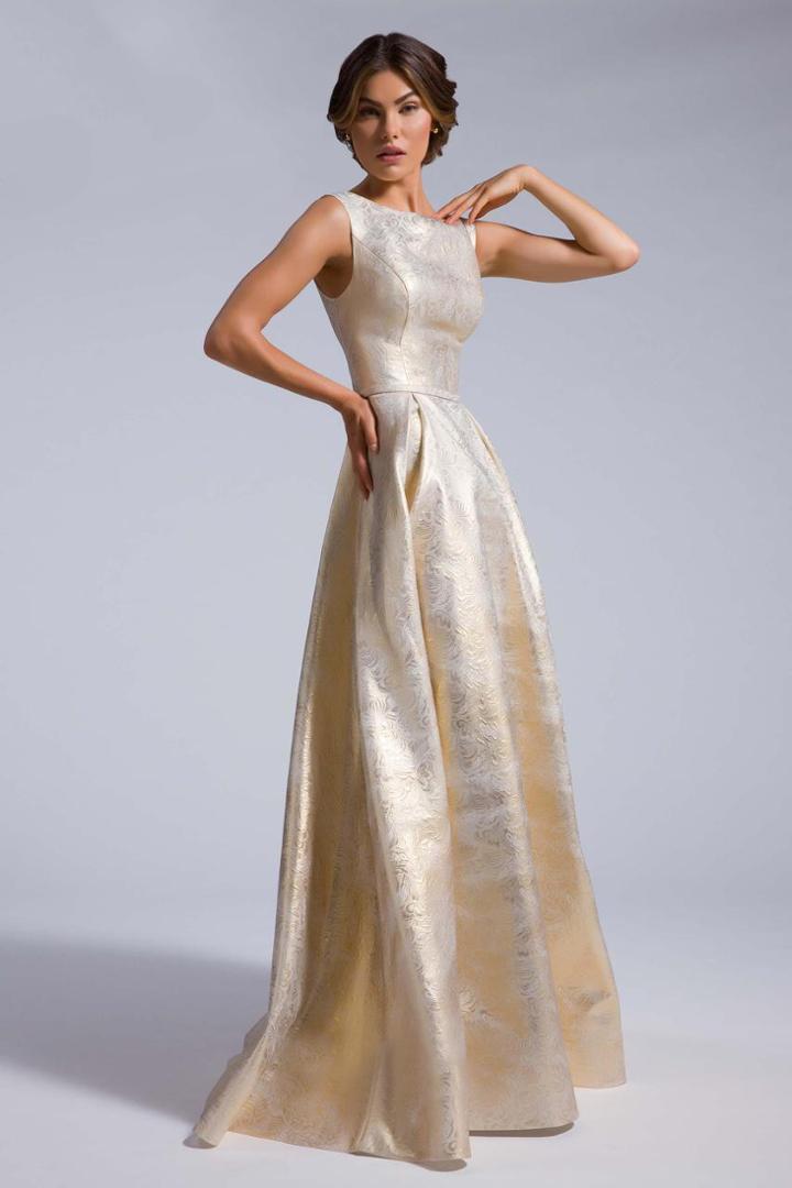 Ieena For Mac Duggal - 25208 Sleeveless Gown In Gold