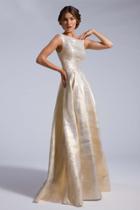 Ieena For Mac Duggal - 25208 Sleeveless Gown In Gold