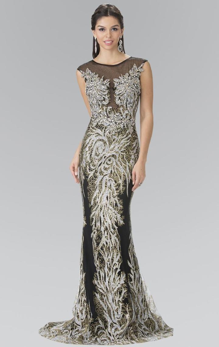 Elizabeth K - Sleeveless Beaded Long Dress Gl2336