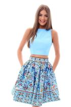 Tarik Ediz - 50292 Two Piece Bateau A-line Dress