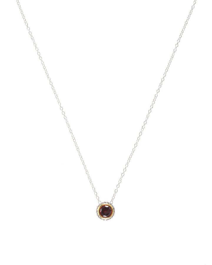 Cz By Kenneth Jay Lane - Birthstone Pendant August