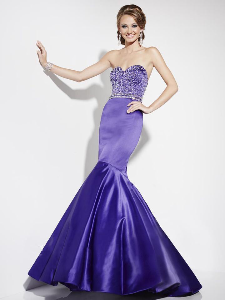 Studio 17 - 12581 Ornate Strapless Satin Mermaid Gown