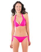 Voda Swim - Bright Pink Envy Push Up Side Coverage Halter