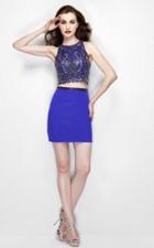 Primavera Couture - 1906 Two-piece Beaded Bateau Cocktail Dress