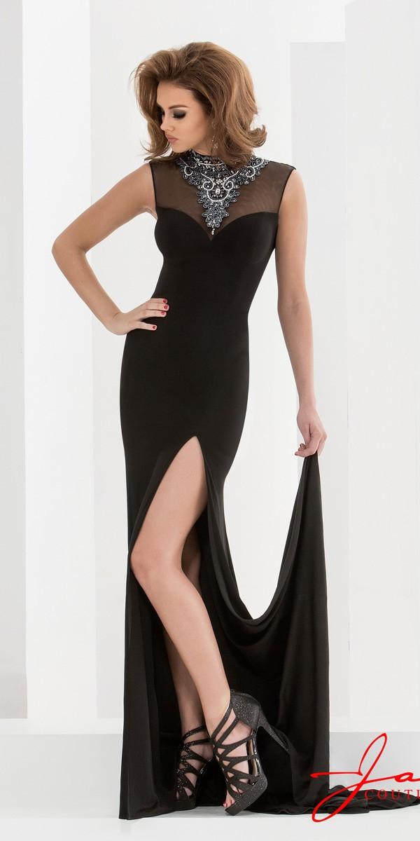 Jasz Couture - 5742 Dress In Black