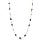 Tresor Collection - Blue Sapphire Unshape Necklace In 18k Yellow Gold