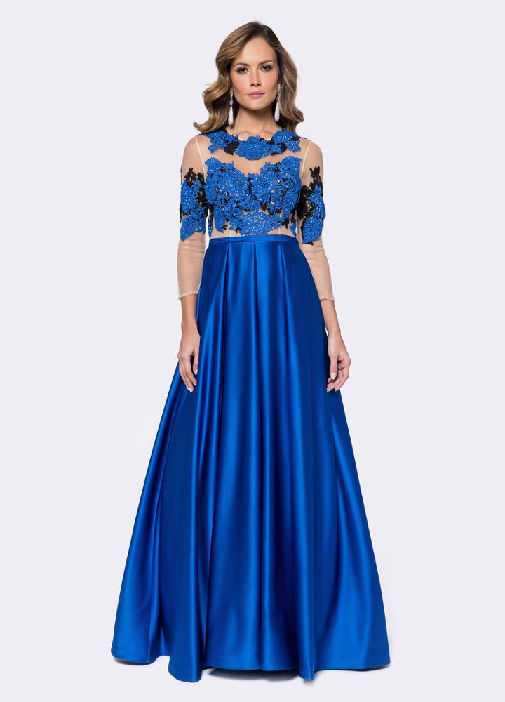 Ashley Lauren - 1146 Embroidered Lace Ball Gown