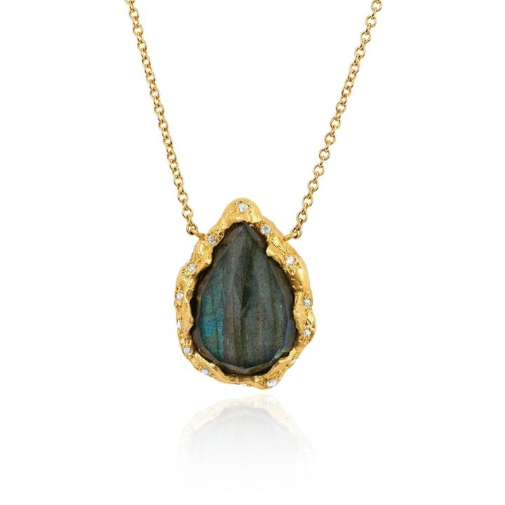 Logan Hollowell - New! Queen Water Drop Labradorite Necklace