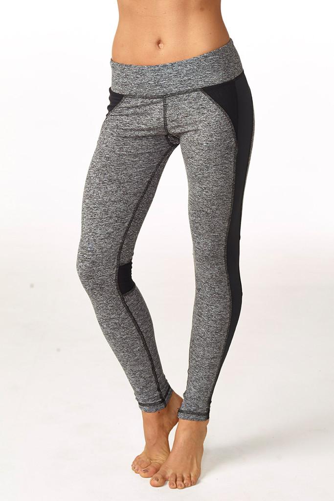 Chichi Active - Jennifer Faux-leather Accent Legging